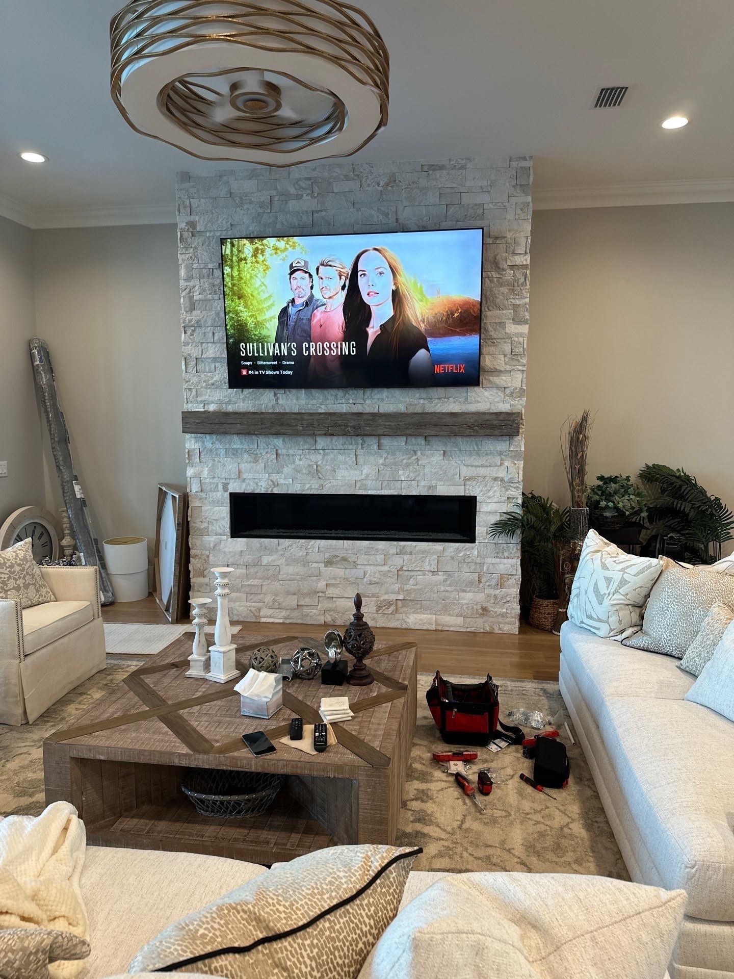 Fireplace TV Mounting Projects by Hangman Mounting & Installation 