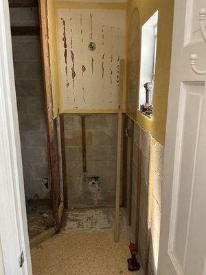 Modern Bathroom Remodel Featuring Marble Tile in Ormond Beach