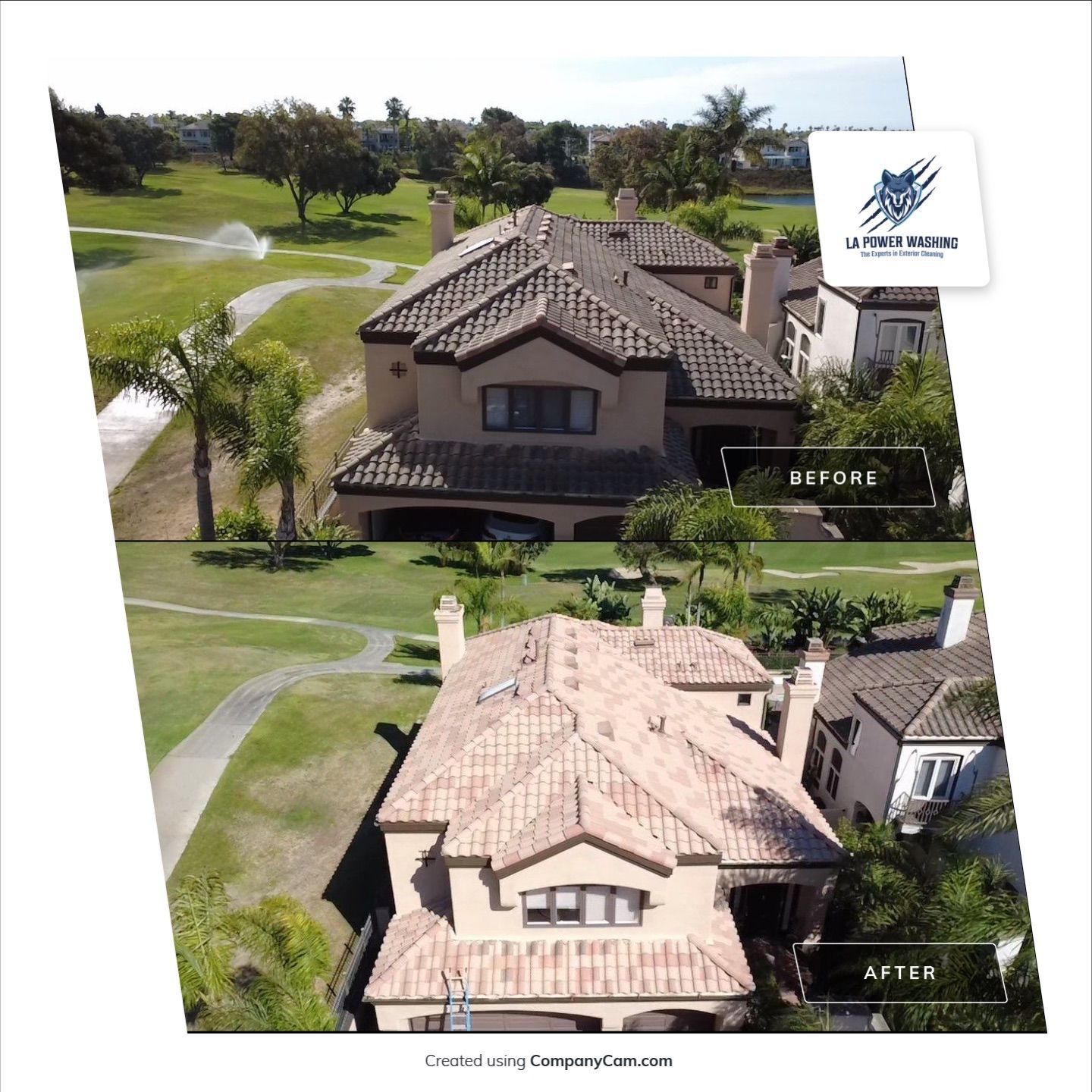 Roof Cleaning by La Power Washing Inc
