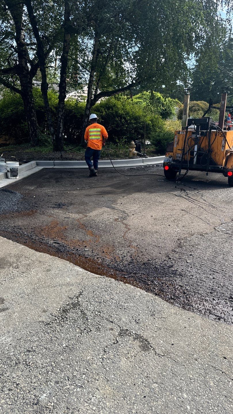 Concrete Curbing & Asphalt Patch Repair | Bellevue  by Jireh Asphalt & Concrete Inc 