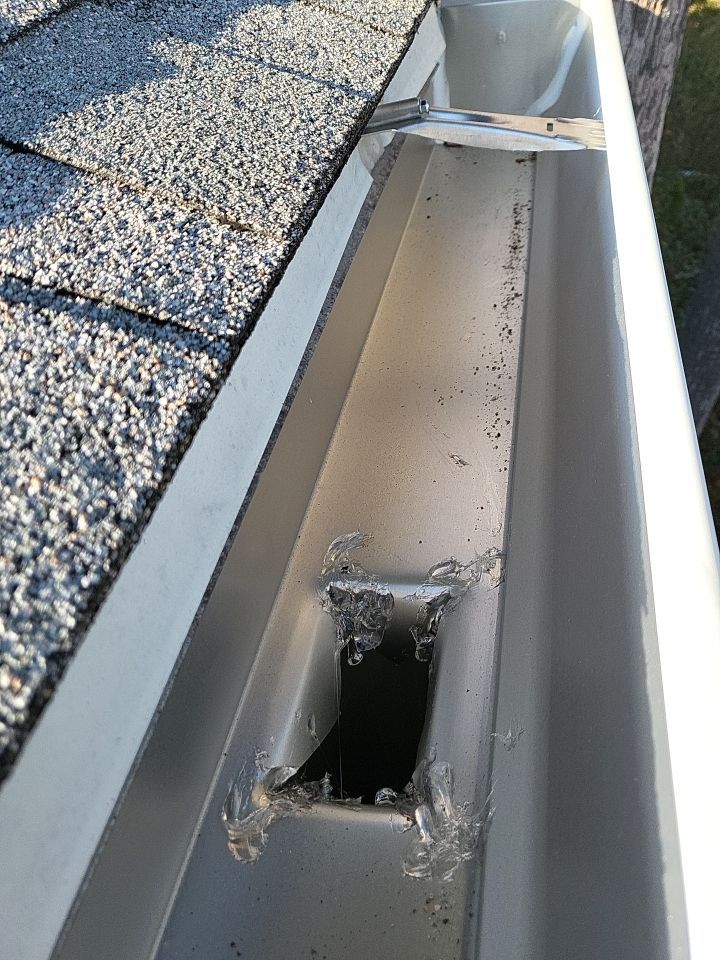 Seamless Gutter Installation Using White K-Style Gutters by Gutter Professors