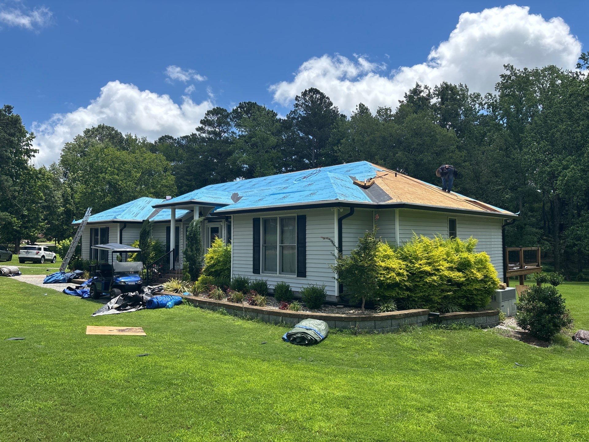 Asphalt Shingle Roof Replacement and Decking Repair in Edgefield by Roofers LLC