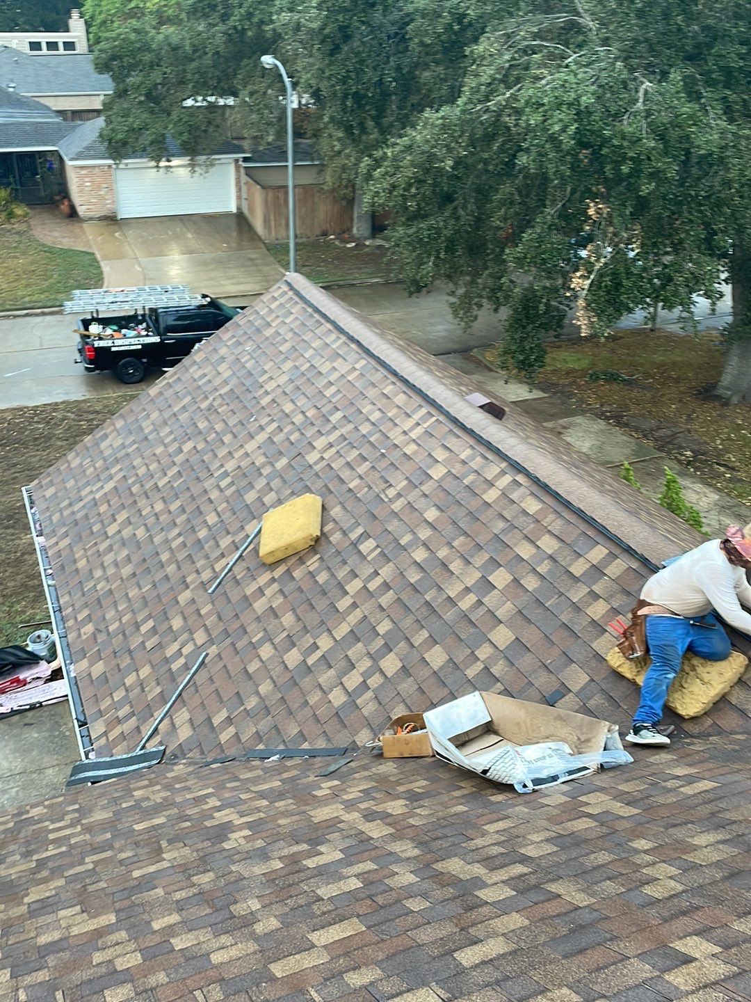 Residential Roofing Installation using Owen's Corning Duration (Lifetime) Shingles by Roof Repair Company