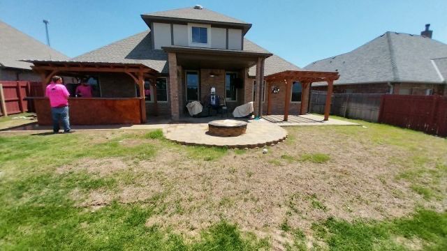 Outdoor kitchen by Clays Services Inc