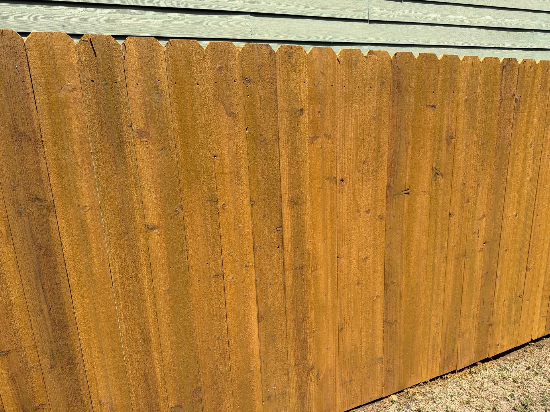 Custom Cedar Privacy Fence Replacement and Staining in Georgetown by Rhino Home Care