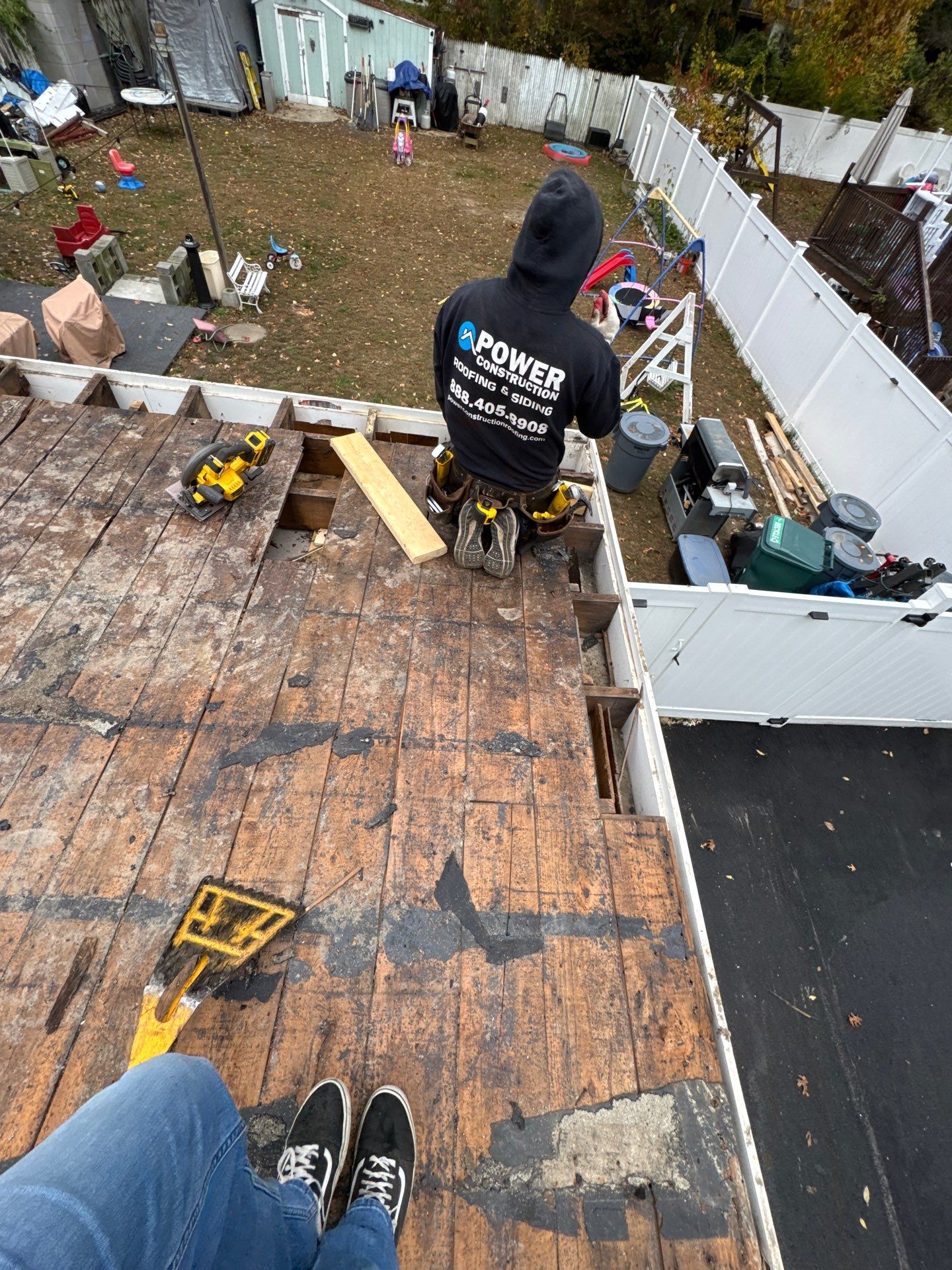 Westford EPDM Flat Roof with Gutter & Soffit/Fascia Replacement by Mighty Dog Roofing of Greater Middlesex County