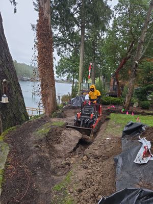 Coastal Landscape Restoration & Retaining Structure - In progress
