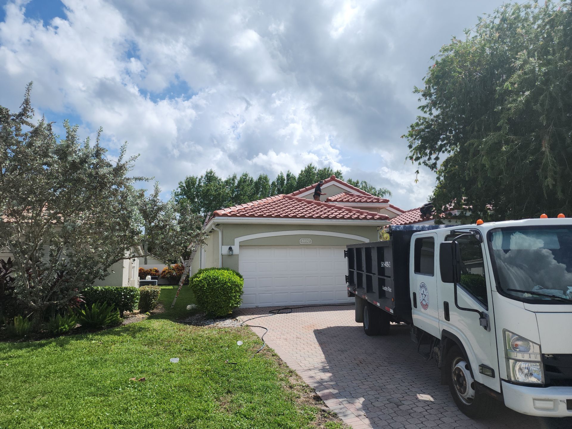 Tile Roof Replacement and Sheathing Repair in Boynton Beach by Aastro Roofing