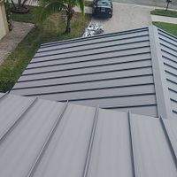 24ga 1.5" Mechanical Seam Slate Gray by Total Roofing System The Metal Roof Experts