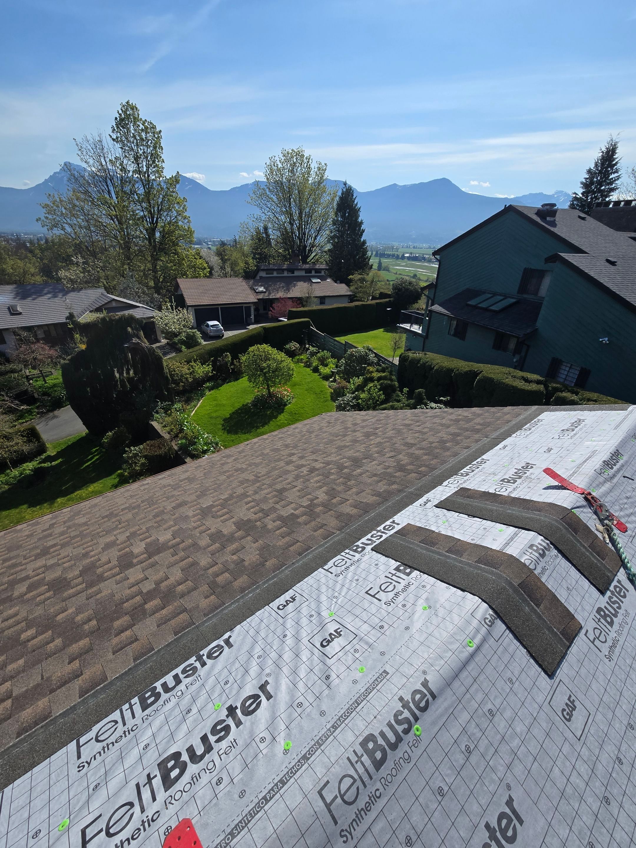 Residential Re-Roof using Timberline HDZ Barkwood by Top Notch Roofing Inc