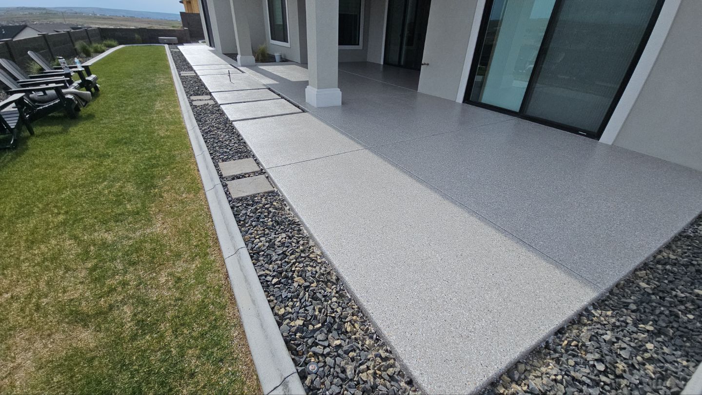 Garage Transformation using Claystone Hybrid by Croc Coatings, LLC