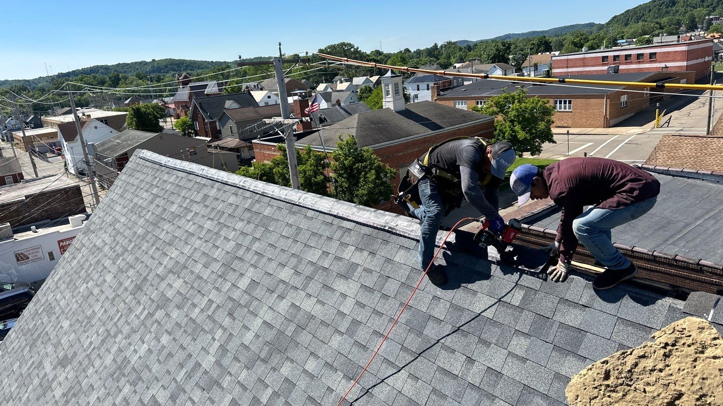 Commercial Roofing Installation using Duration Series Shingles - Estate Gray by RoofX 