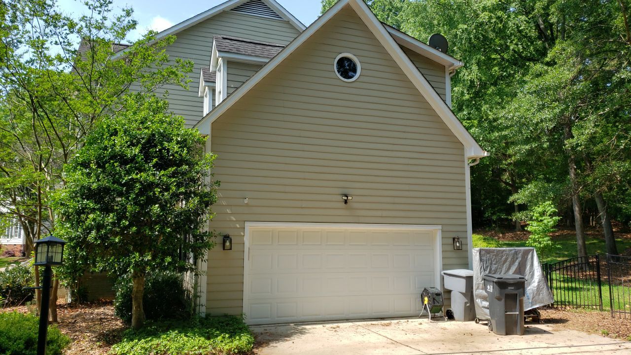 Gutter Cleaning using water by G&H Home Tech Pros LLC