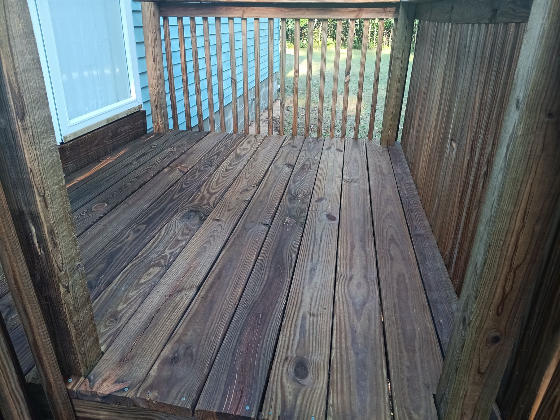 Deck staining and exterior foundation painting! by Gordon Painting