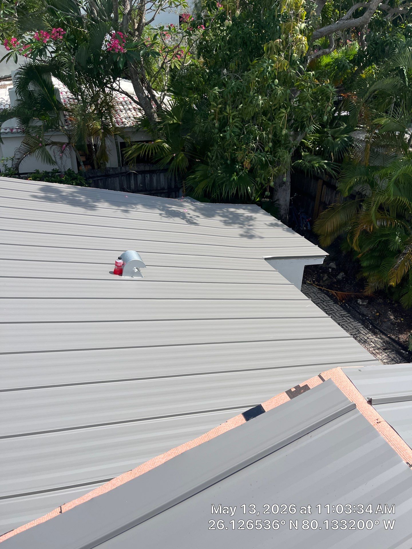 Residential Roofing Installation using 1" Nail strip metal roof by BLUES BROTHERS ROOFING