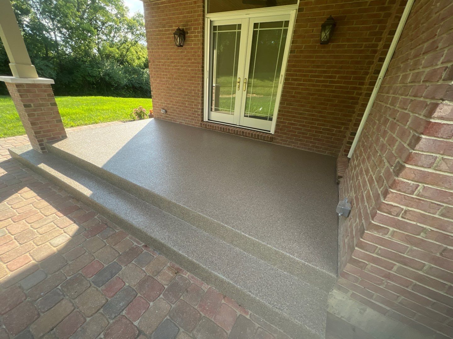Patio Installation using Flint by Your1DayFloor.com