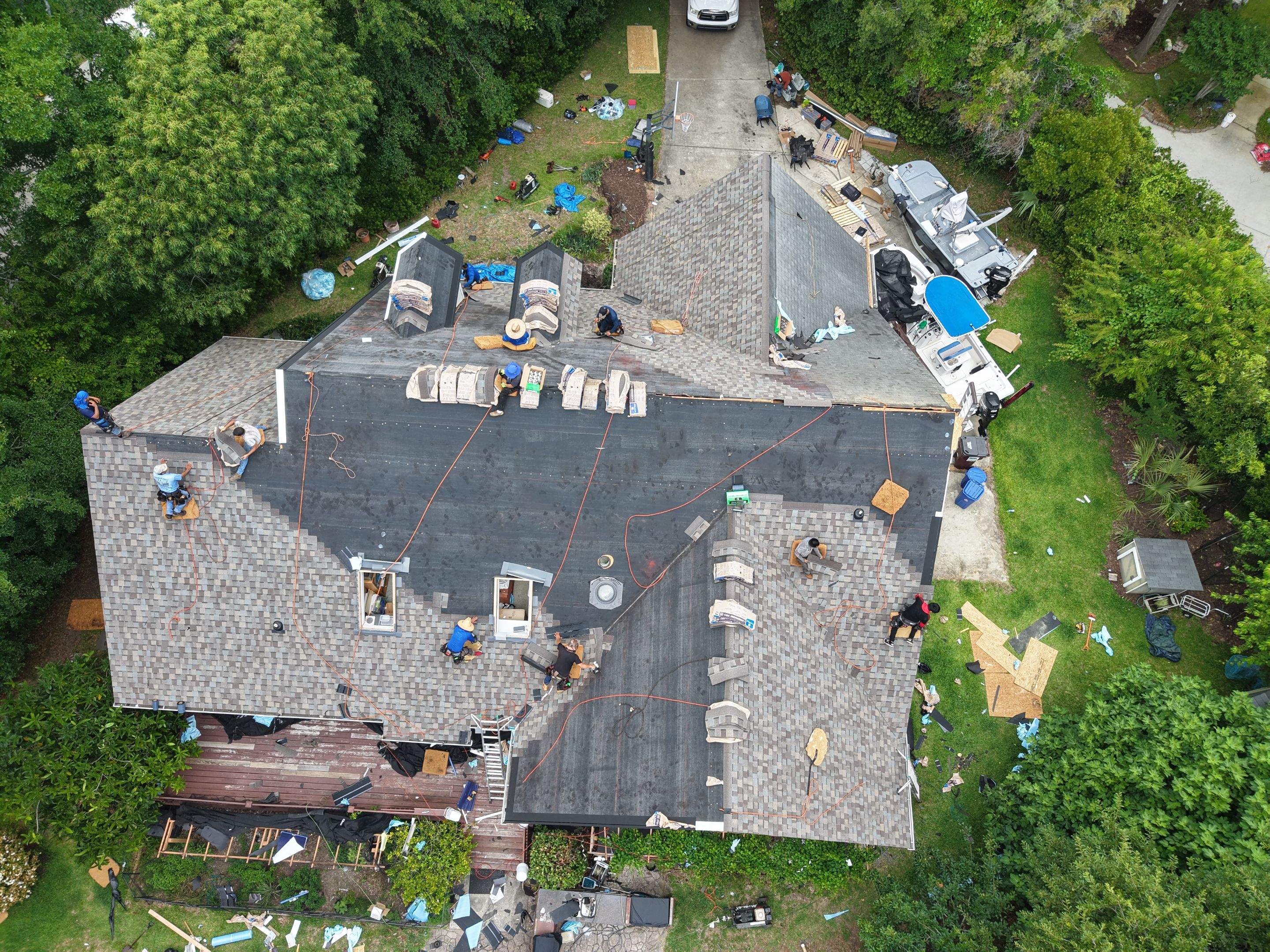 Hampstead FORTIFIED Roof Replacement with Skylight Upgrades by RGR Construction and Roofing, LLC