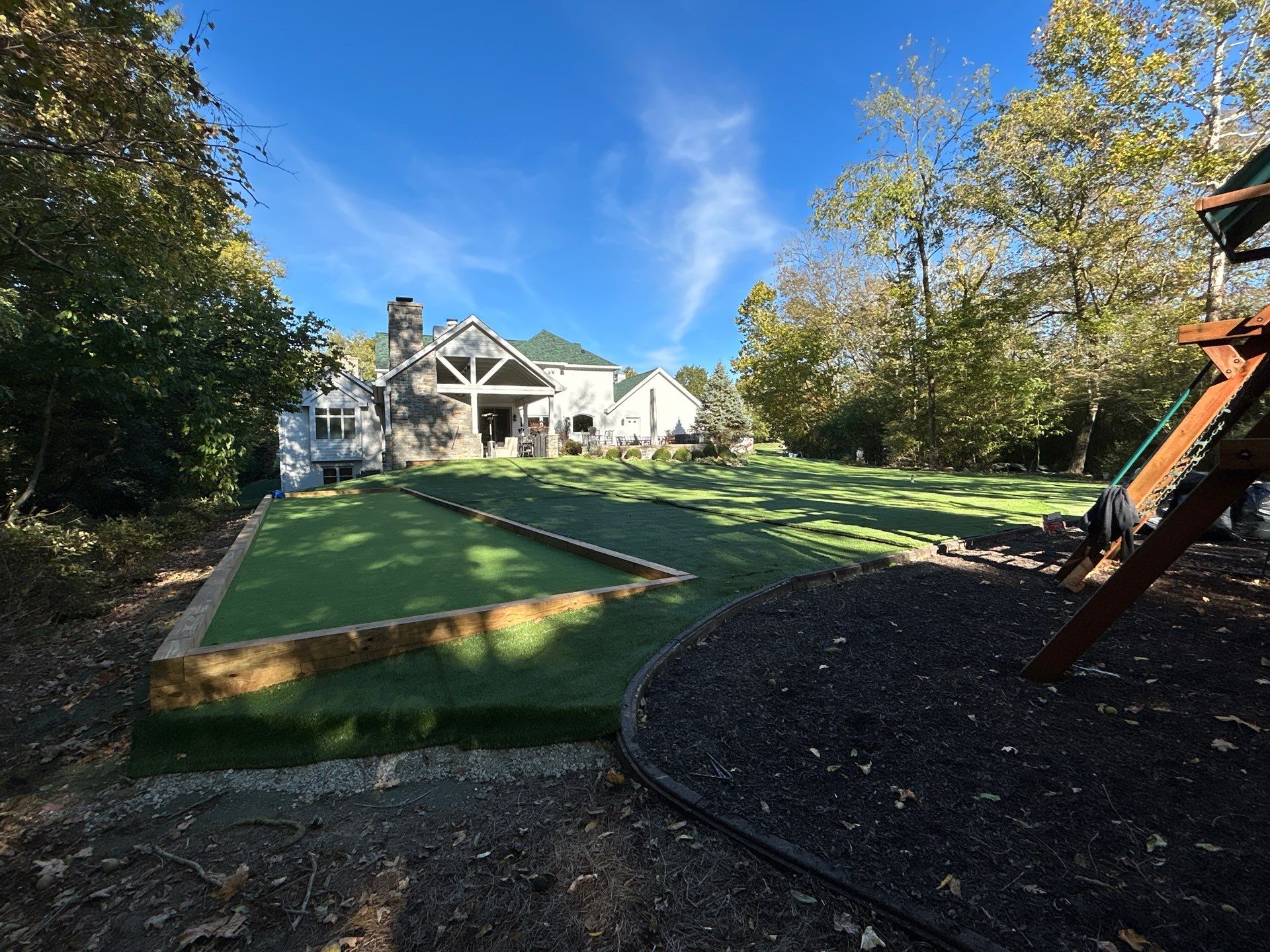 Custom Synthetic Backyard Dream in Cincinnati by Southwest Greens Midwest