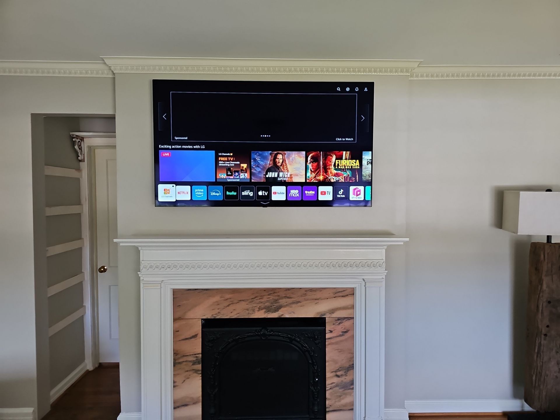 Fireplace TV Mounting Projects by Hangman Mounting & Installation 