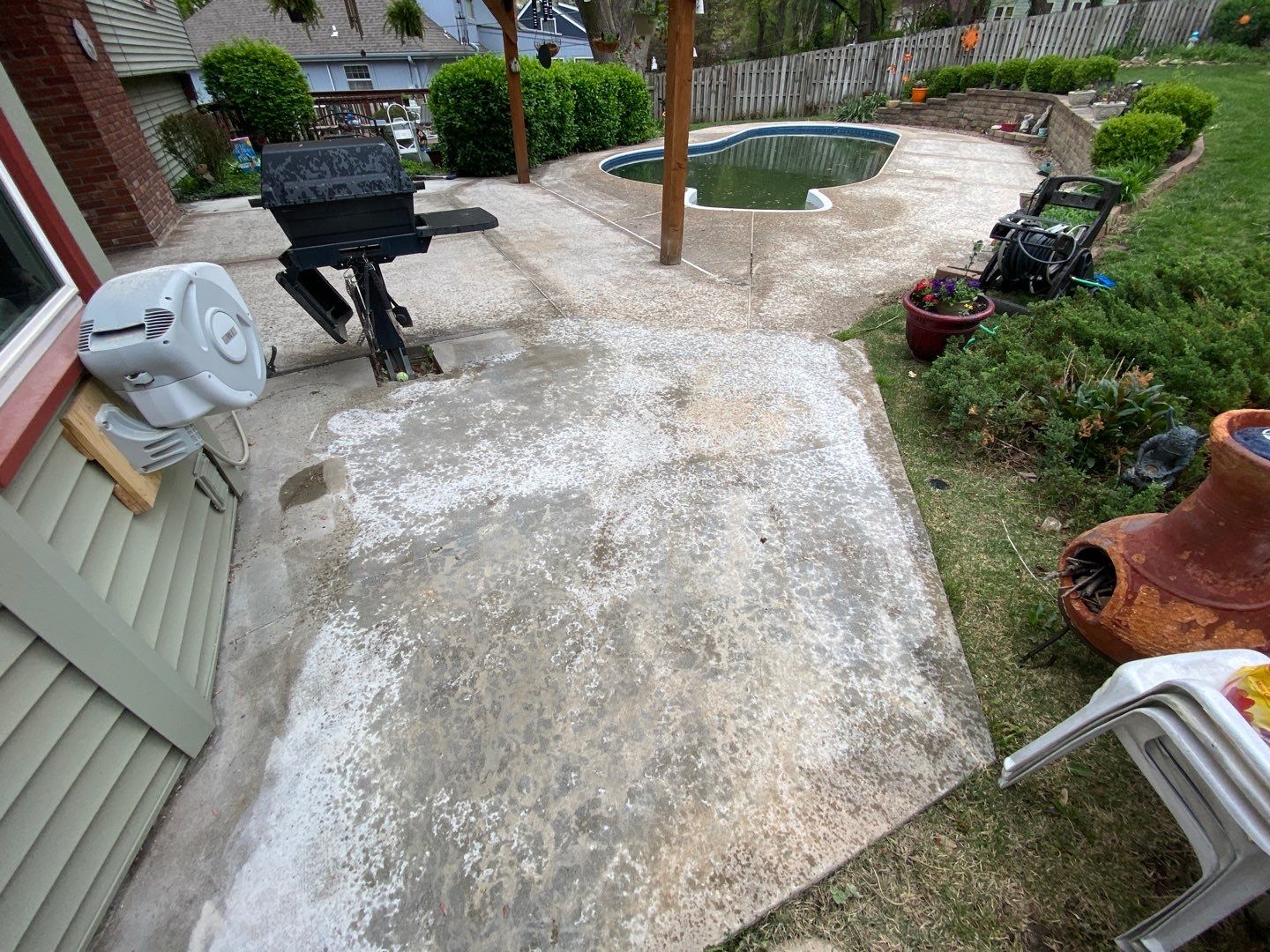 Pool Deck using Pecan by Select Painting, Coatings & Garage Cabinets