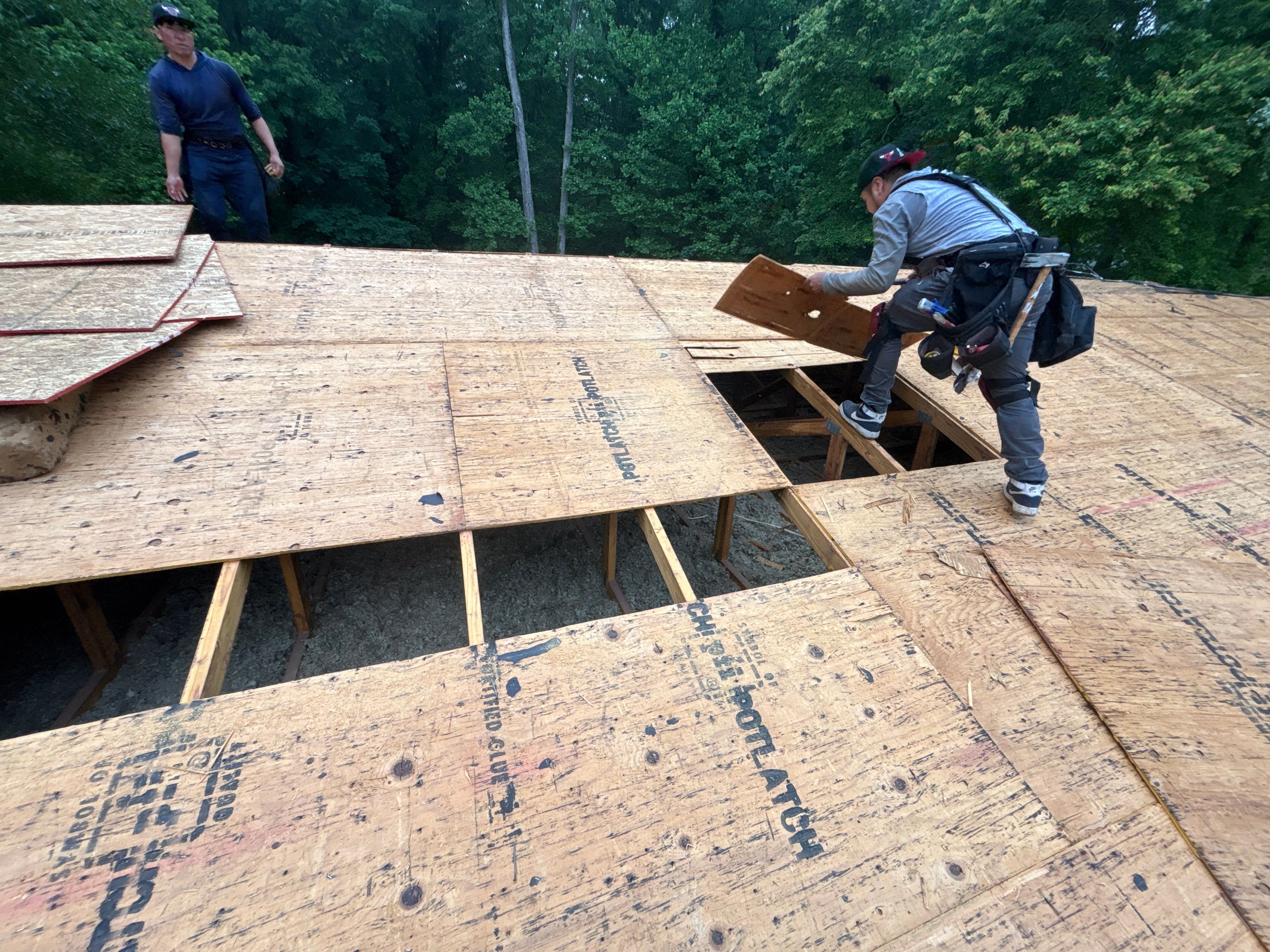Roof replacement by Deerfield Roofing LLC