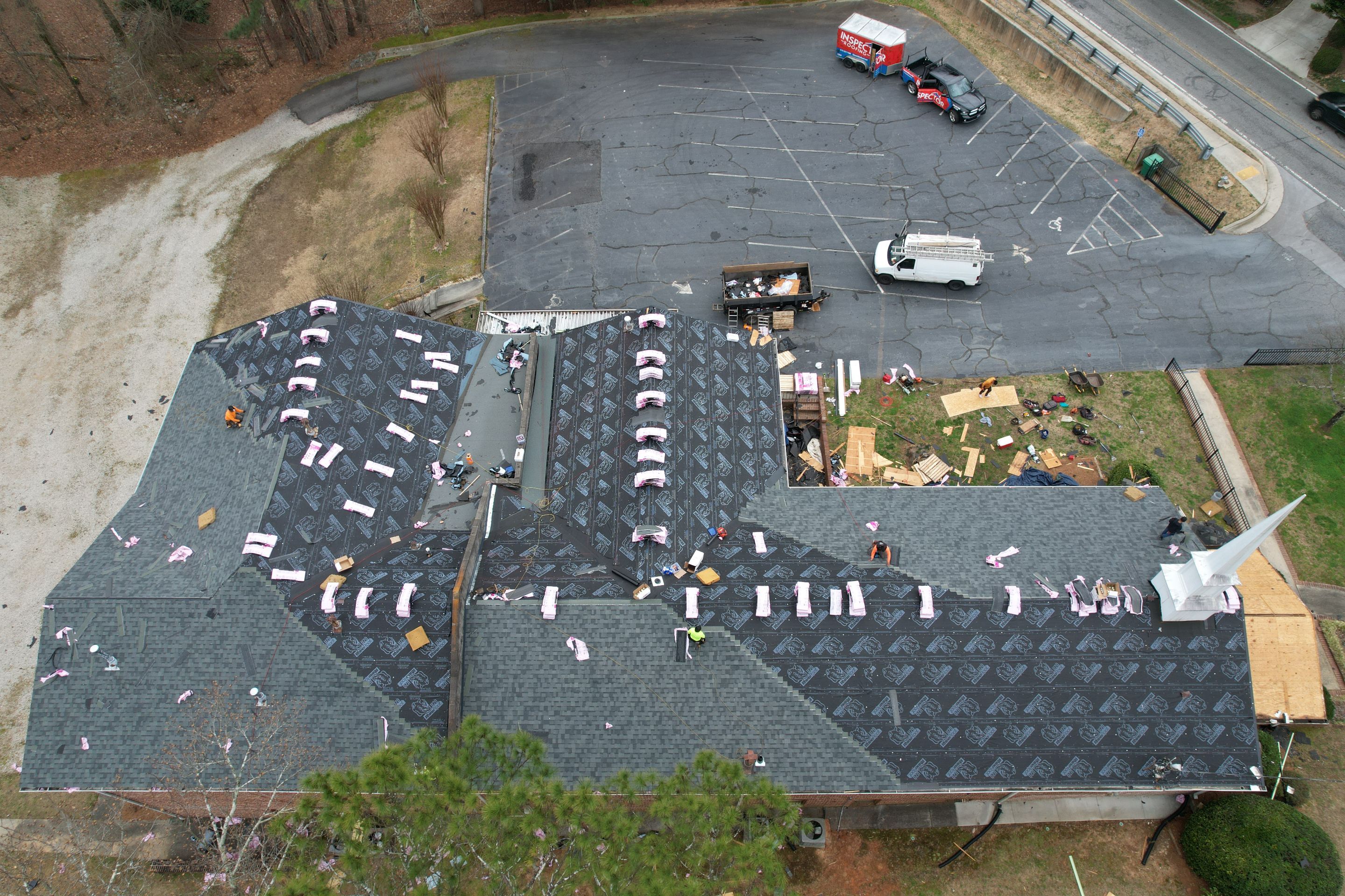 Church Roof Replacement using Owens Corning by Inspector Roofing and Restoration