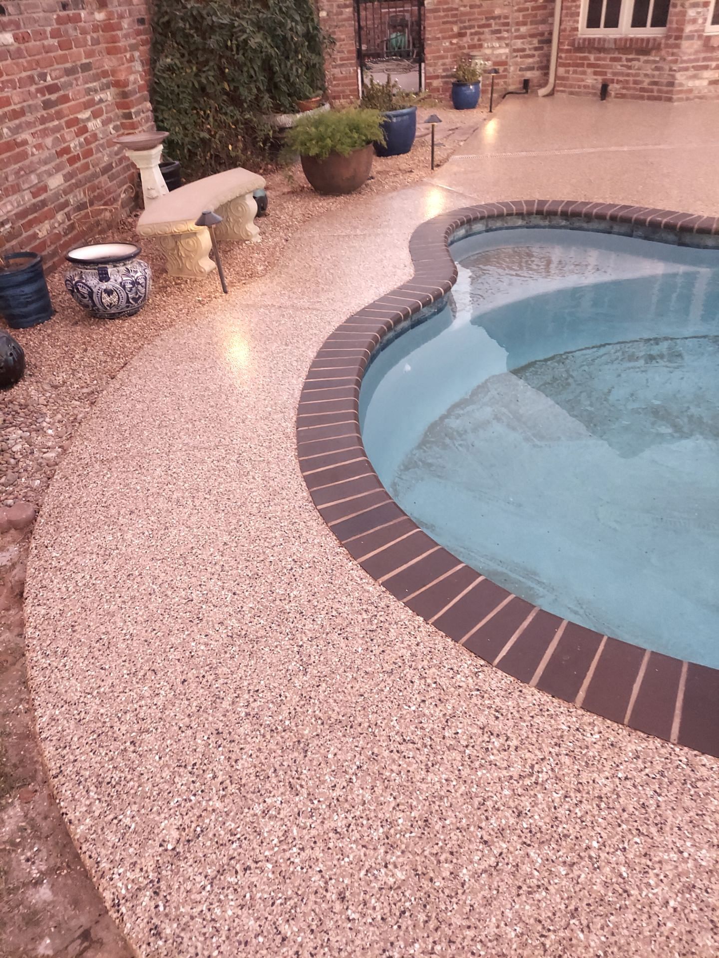Pool Deck w/ Sandstone by Copperhead Coatings