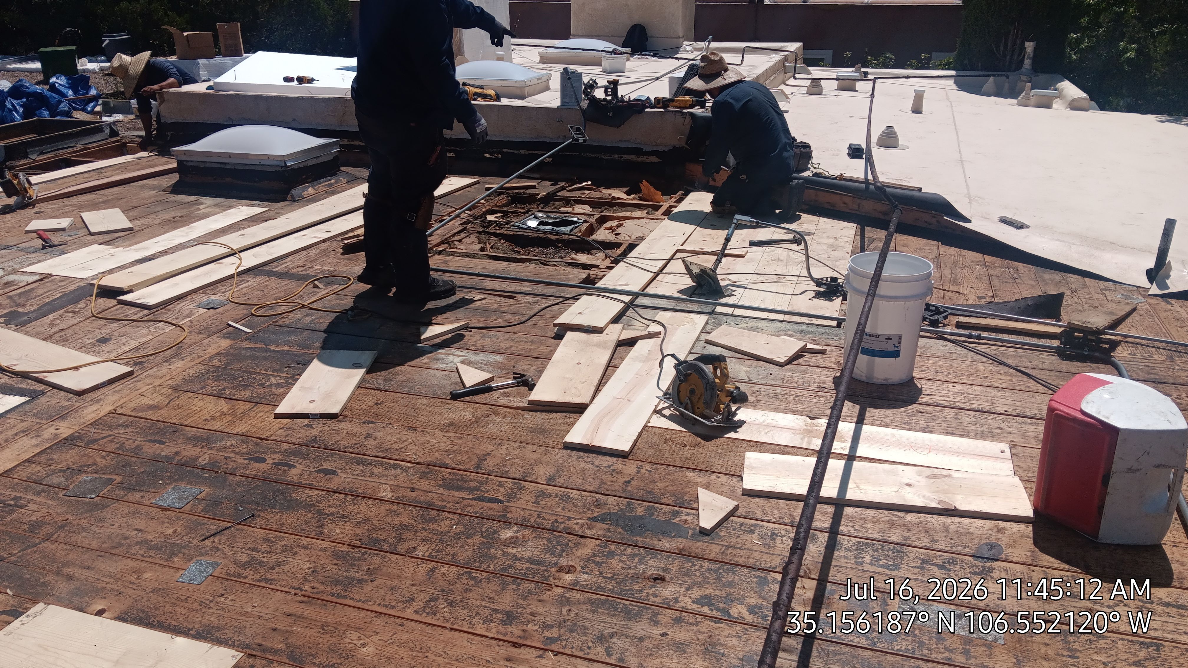 Albuquerque TPO Roof Replacement in the Northeast Heights EPS Slope and Custom Skylights by Doyle Roof Masters Inc