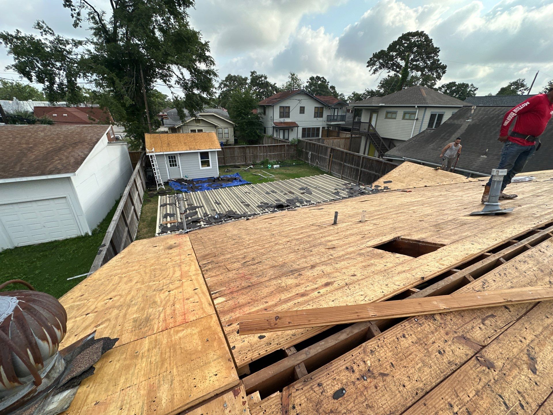 Project in Houston by Motion Roofing