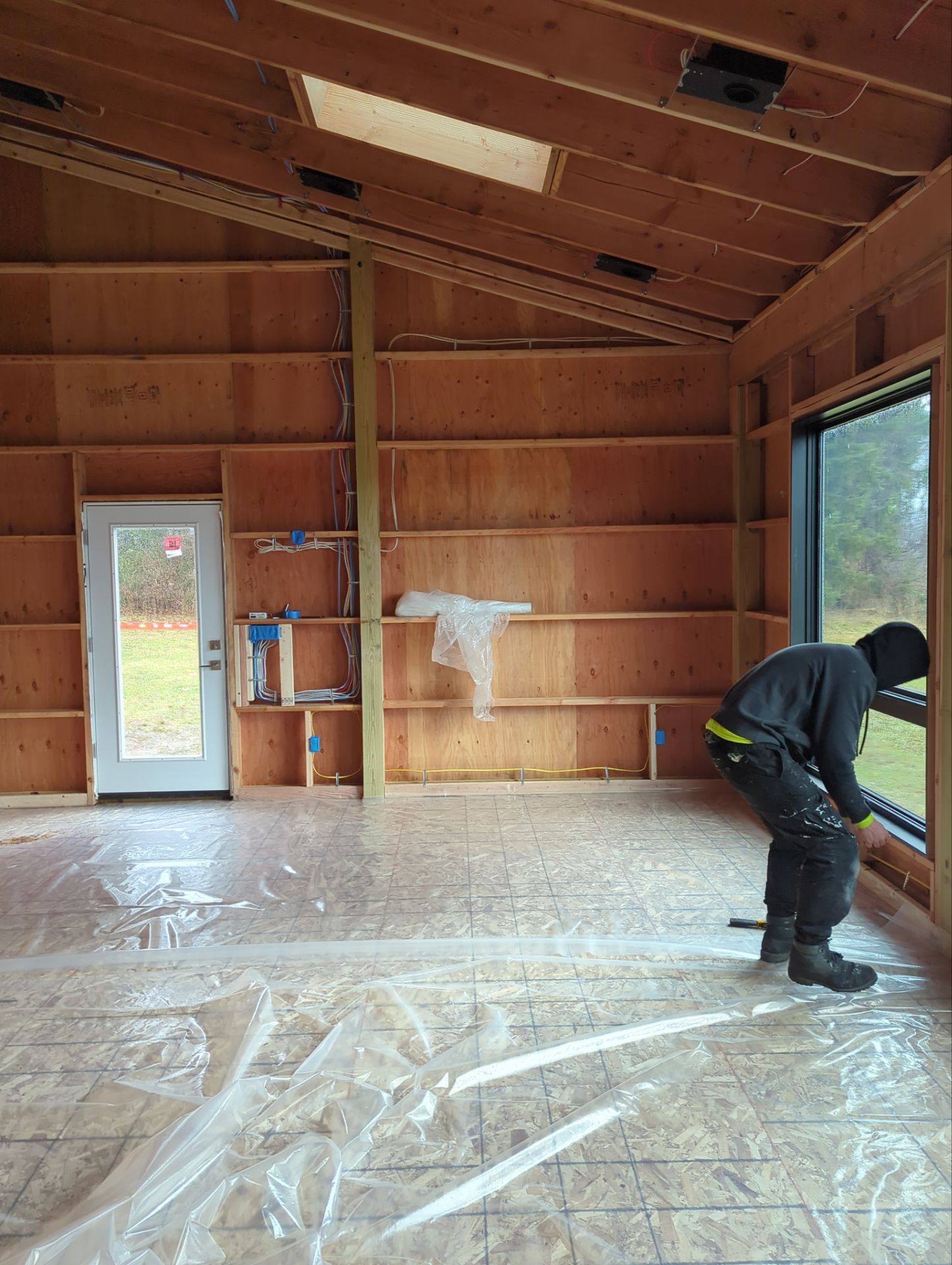 Open Cell Spray Foam to a Pole Barn by NYS Foam & Energy