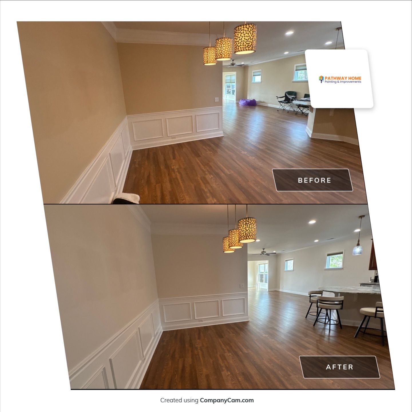 From Concern to Comfort: A Full Interior Transformation Done Right by Pathway Home Painting & Improvements