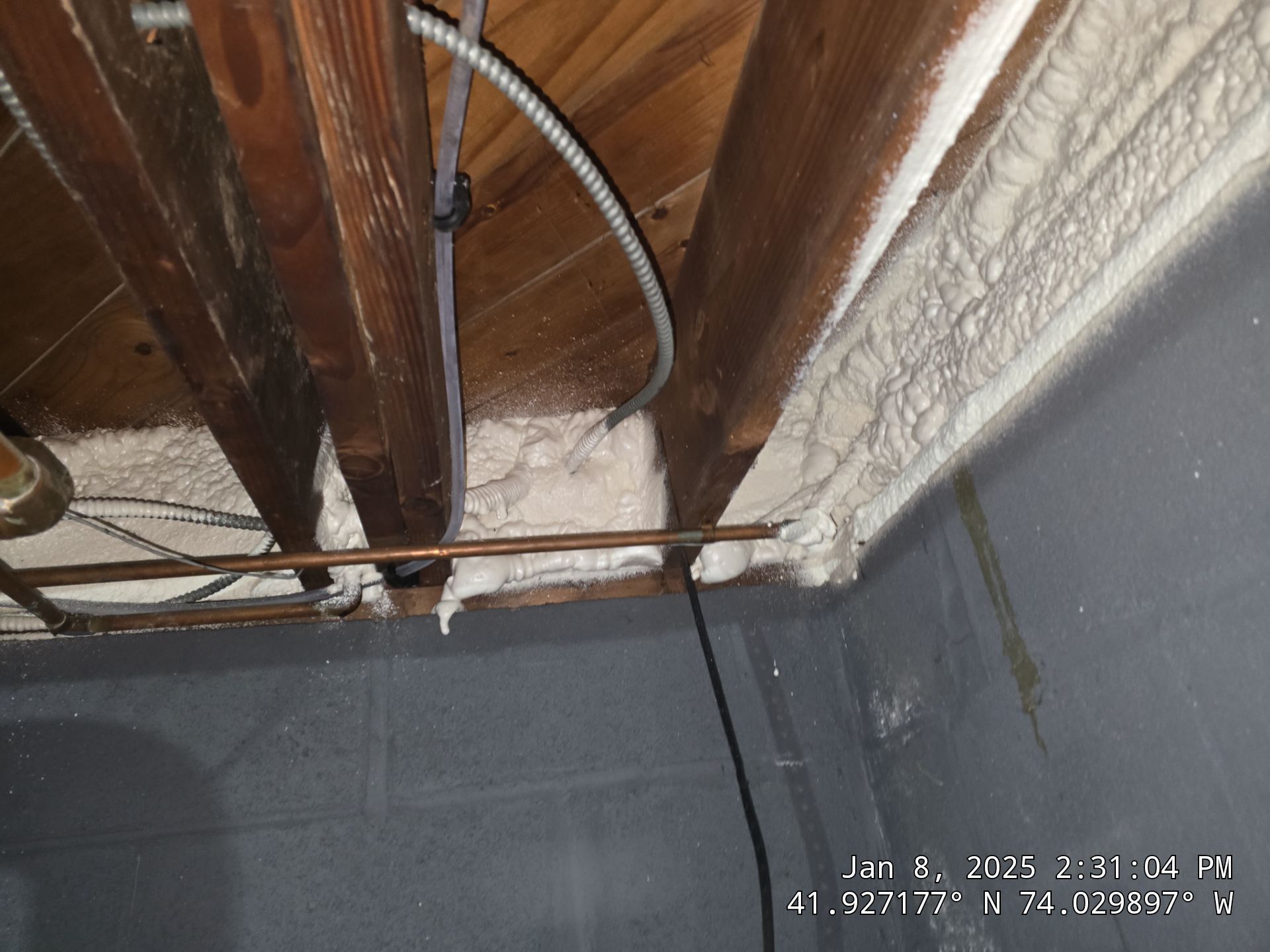 Attic Insulation using Closed Cell Spray Foam by NYS Foam & Energy