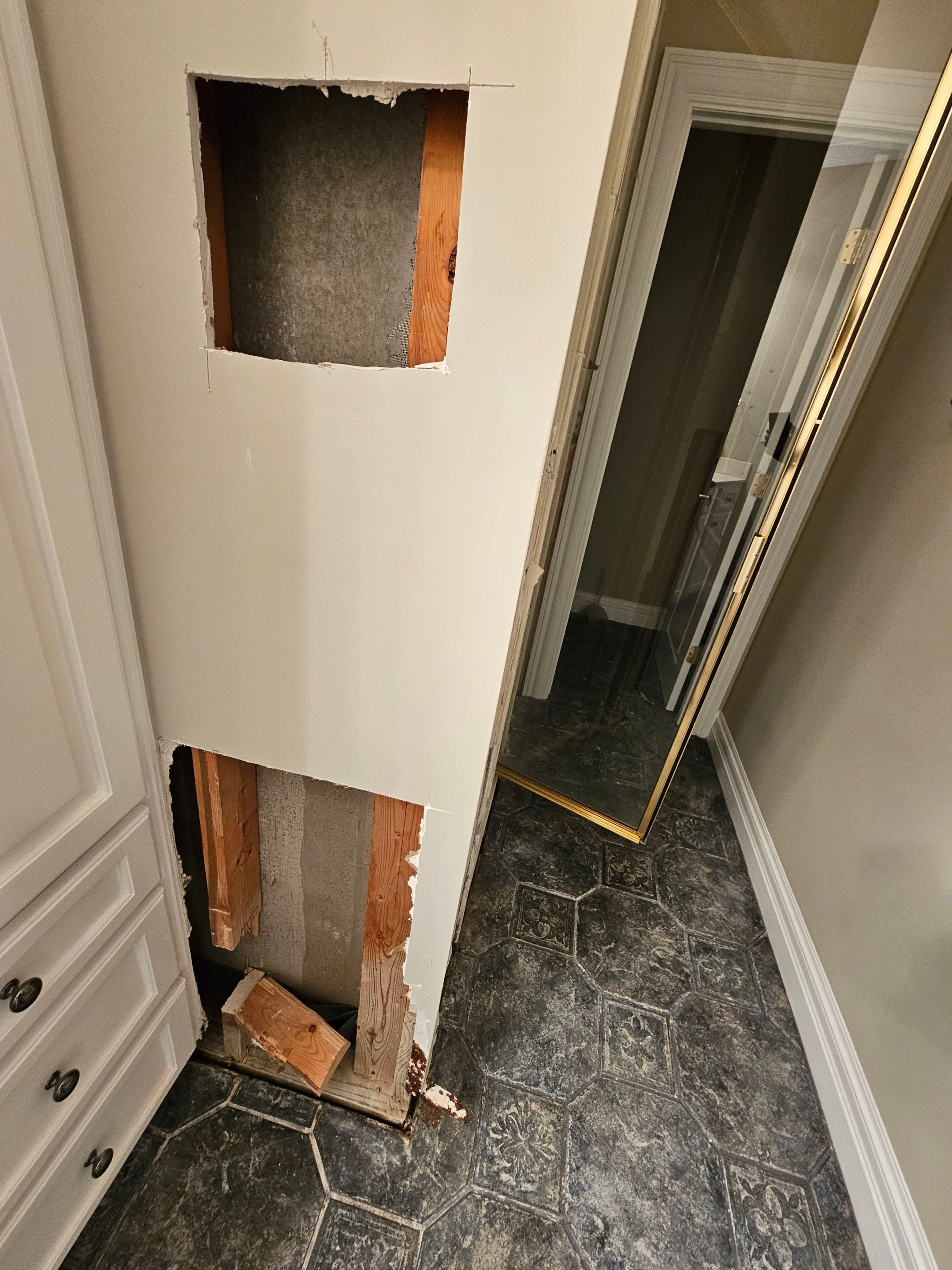 Water/Repairs Restoration in Bathroom by ANR Restoration