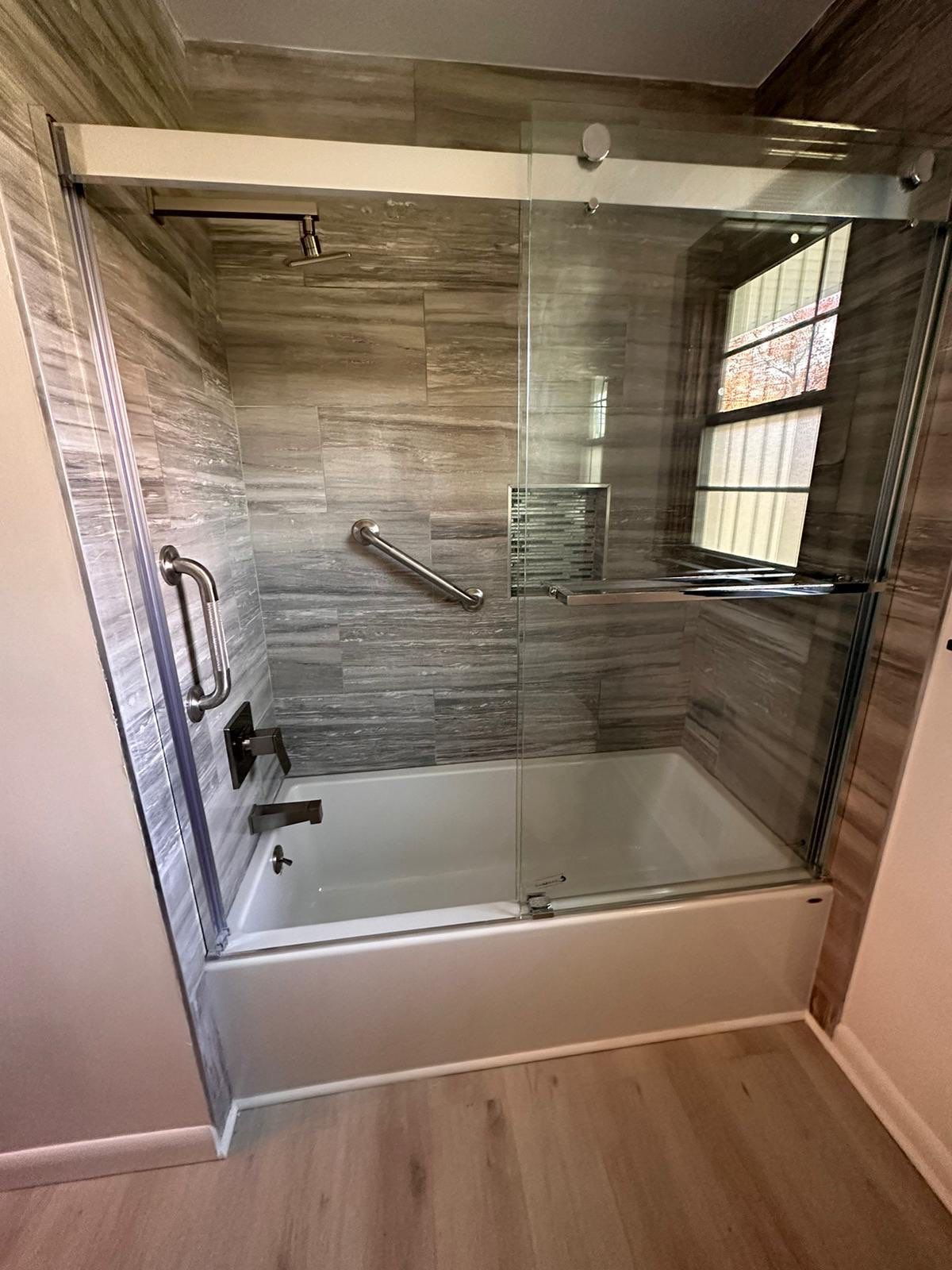 Bathroom Remodel using Tile by Home Concepts Construction
