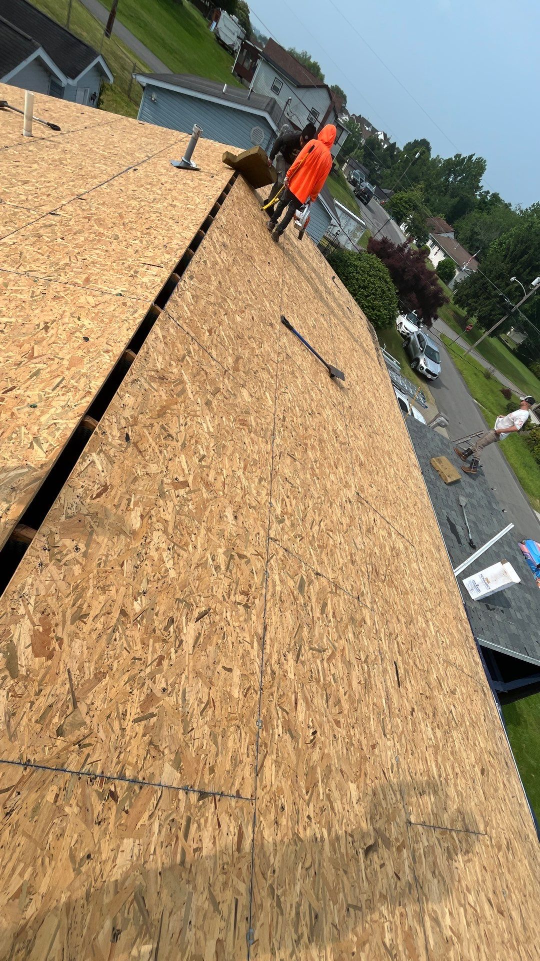 Residential Roofing Installation using GAF Timberline HDZ Fox Hollow Grey by Rainstoppers Roofing