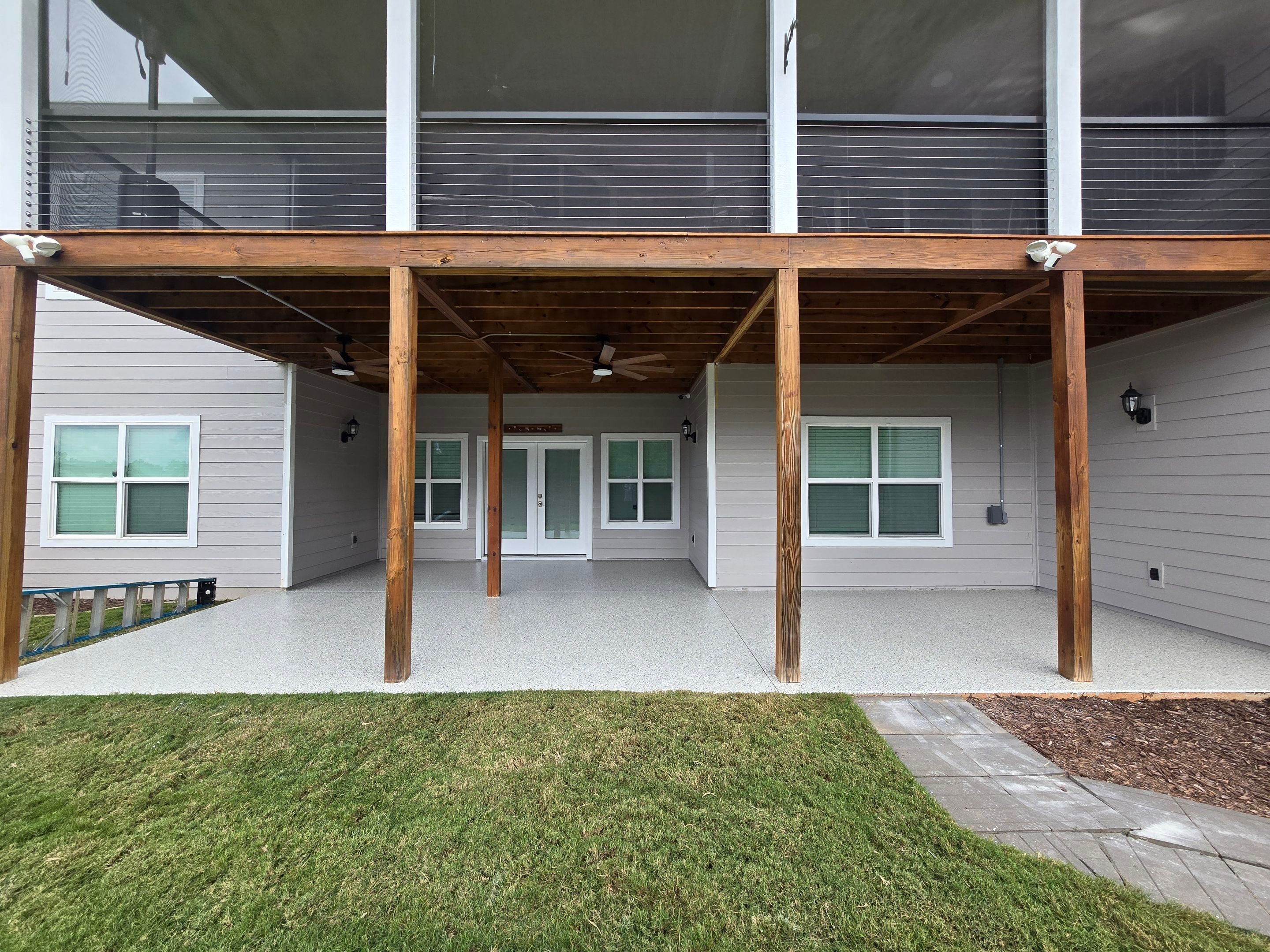 Back Patio using Cabin Fever by Elite Floor Solutions