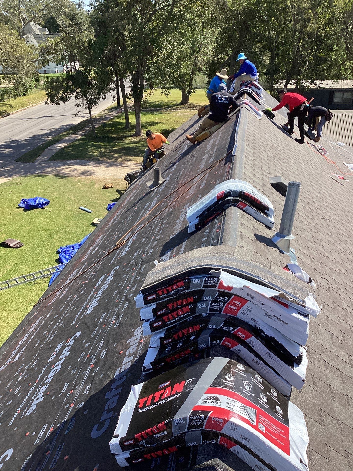 Residential Roofing Repair using Owen's Corning Duration (Lifetime) Shingles by Roof Repair Company