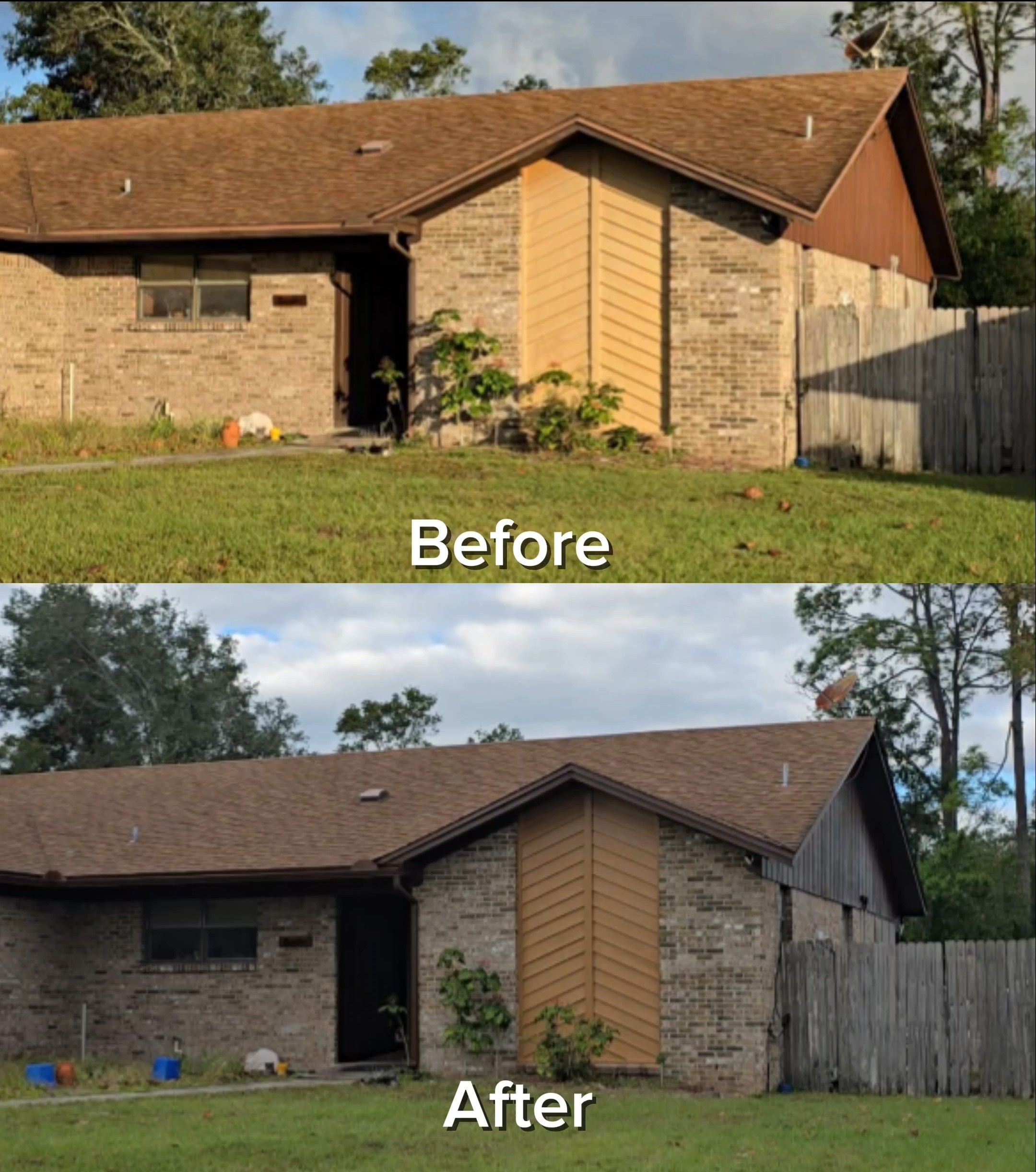 Exterior House Painting in Oakleaf, FL 32065 | Before & After by A New Leaf Painting, LLC