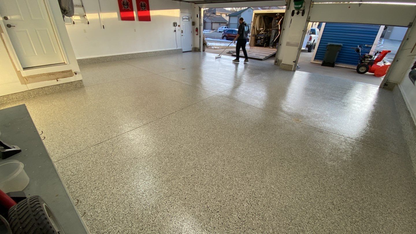 Garage using Cabin Fever by Select Painting, Coatings & Garage Cabinets