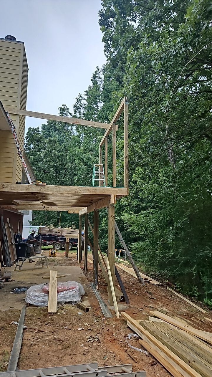 South Trace Lane - Deck Installation and Chimney Repair by Pillar and Pine