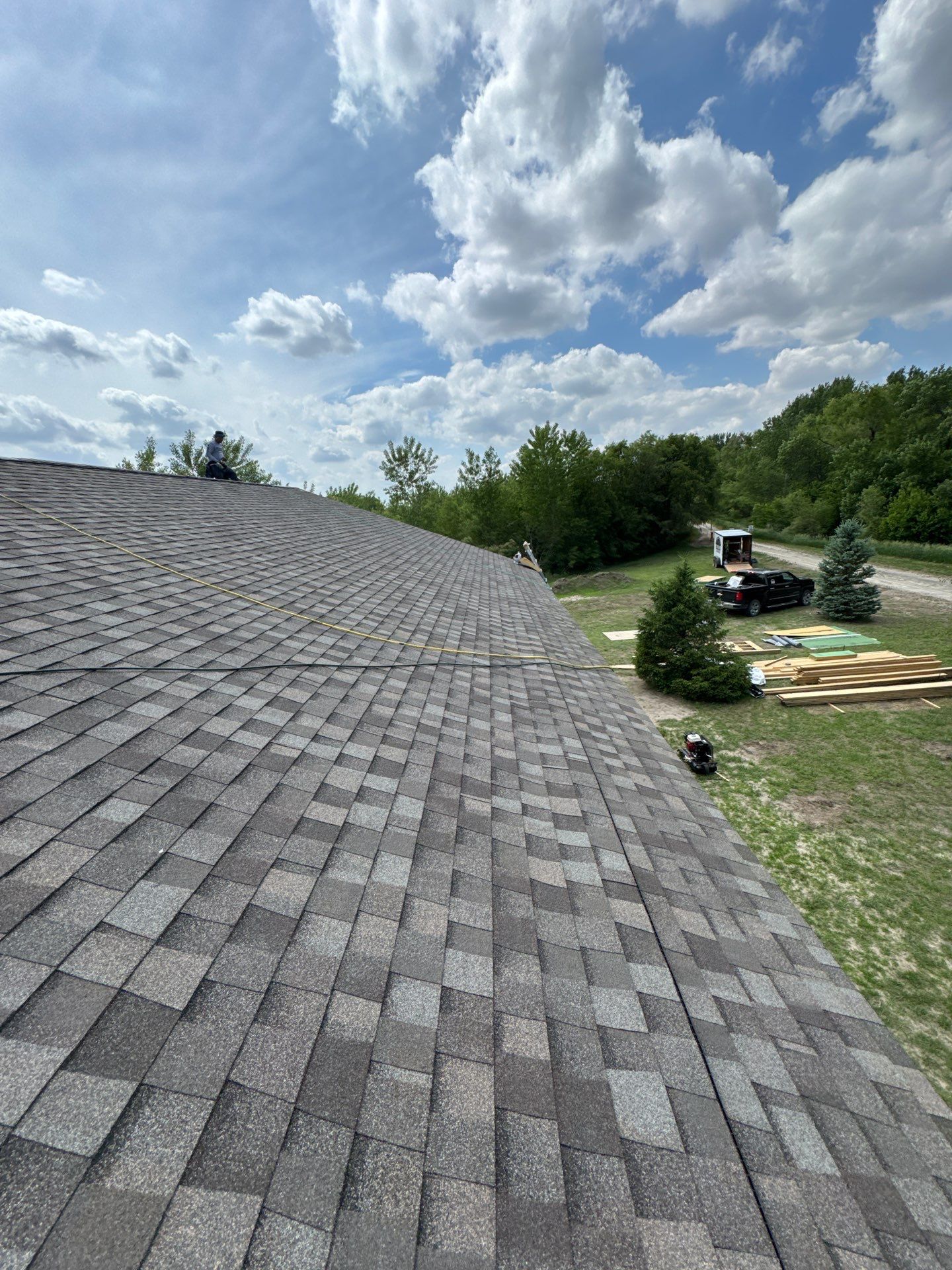 Titan XT Architectural Shingle Roof Installation in Wisner by Crows Roofing LLC
