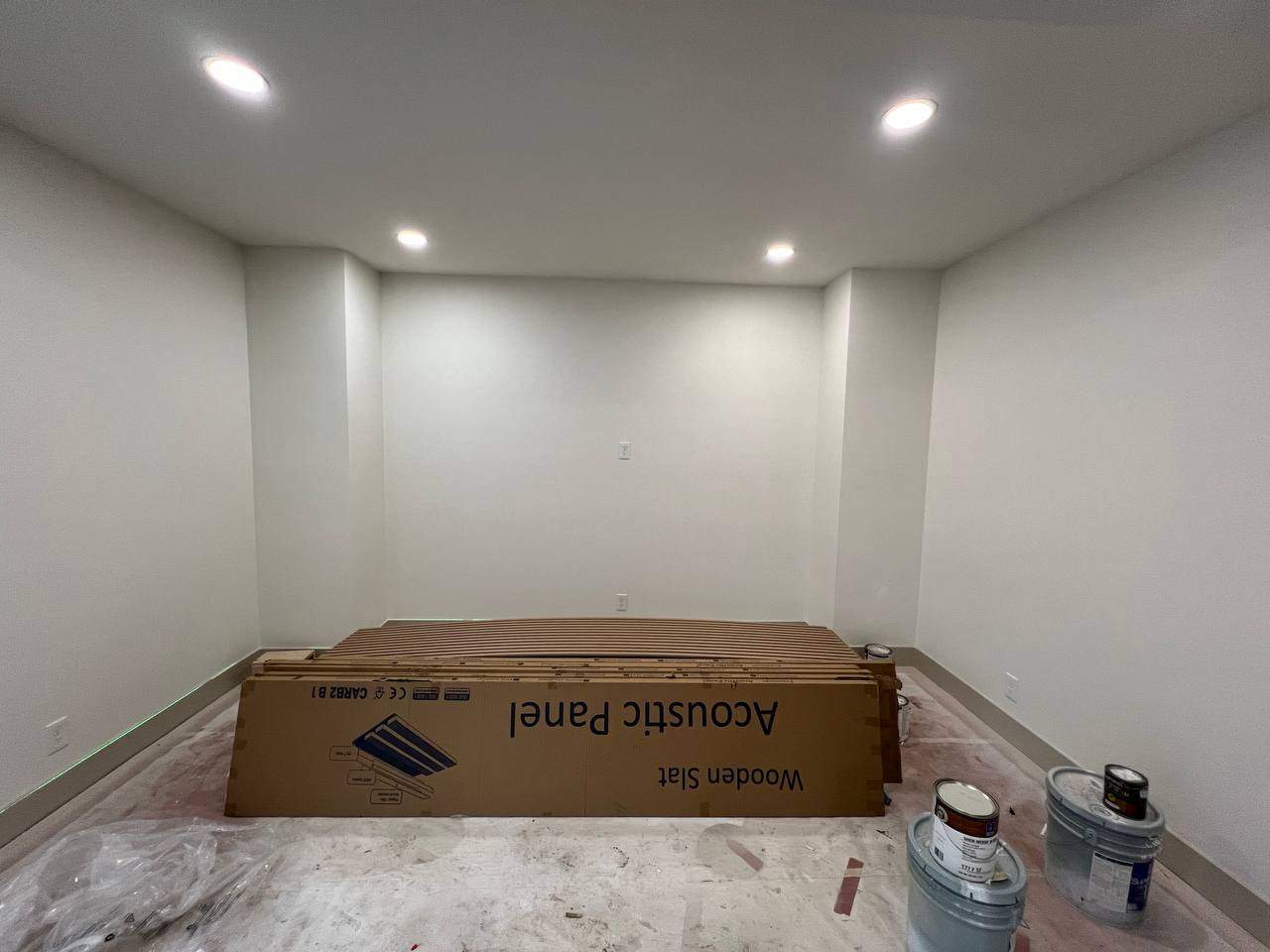 Acoustic panel installation by Handyman State LLC