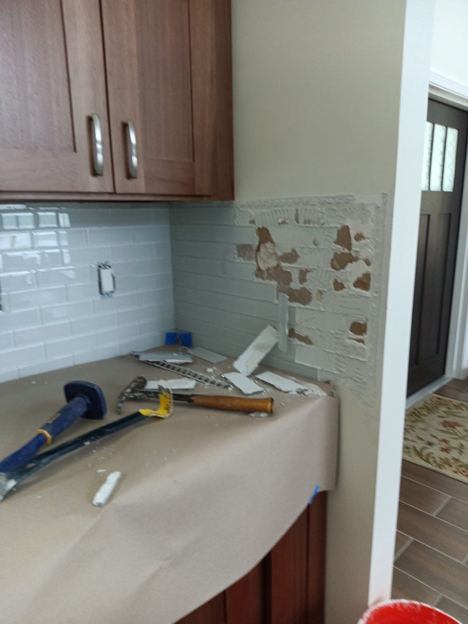 Backsplash Fix From Previous Install by Axtra Hand