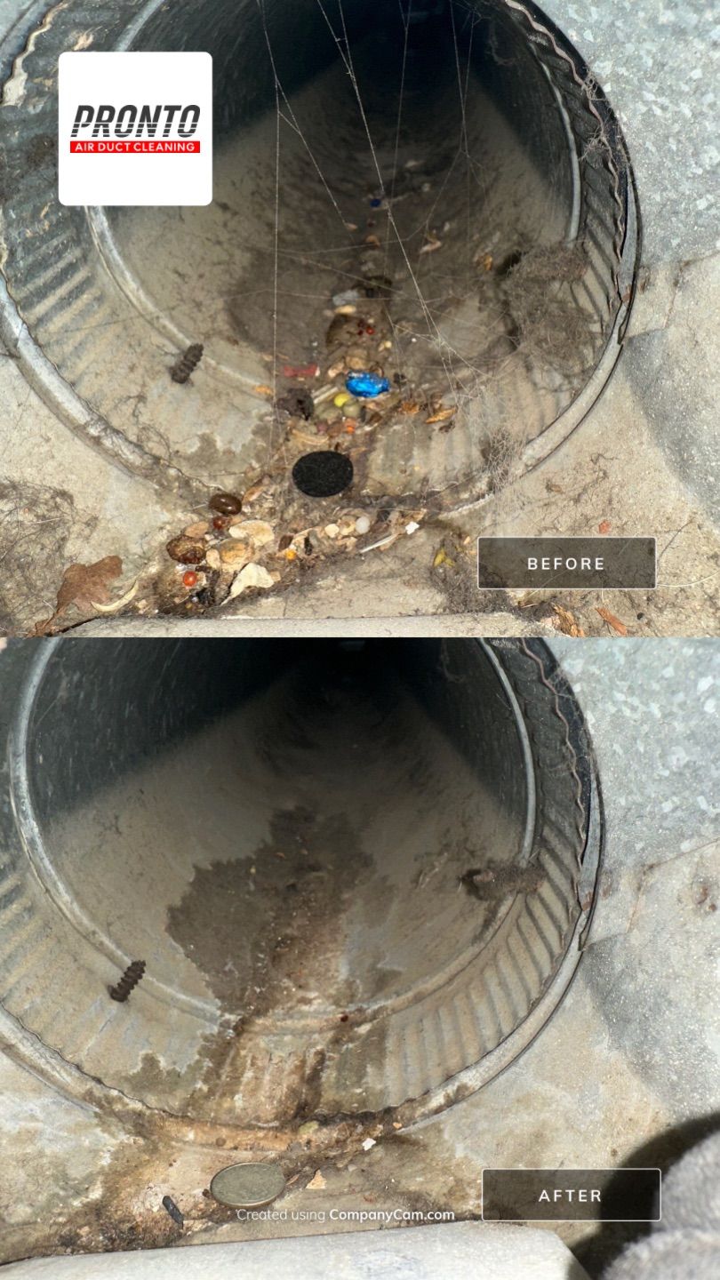 Air duct cleaning using Hypervac by Pronto Air Duct Cleaning
