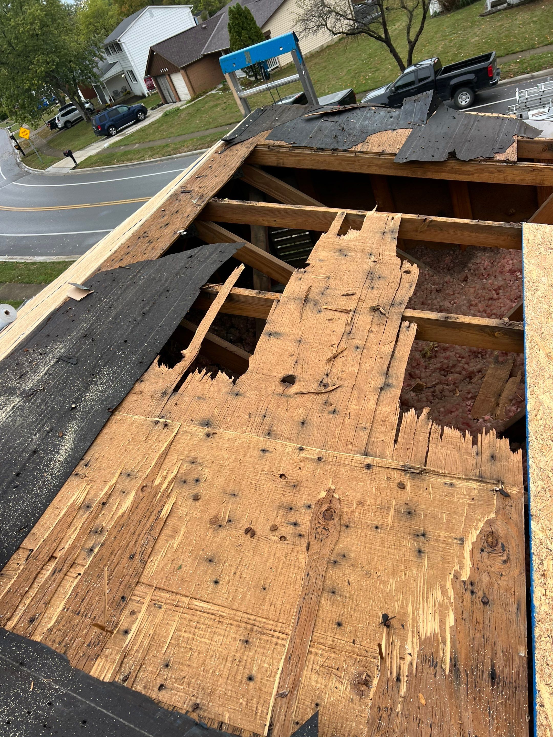 Residential Roofing Installation using IKO dimensional shingles by SOS Home Ohio 