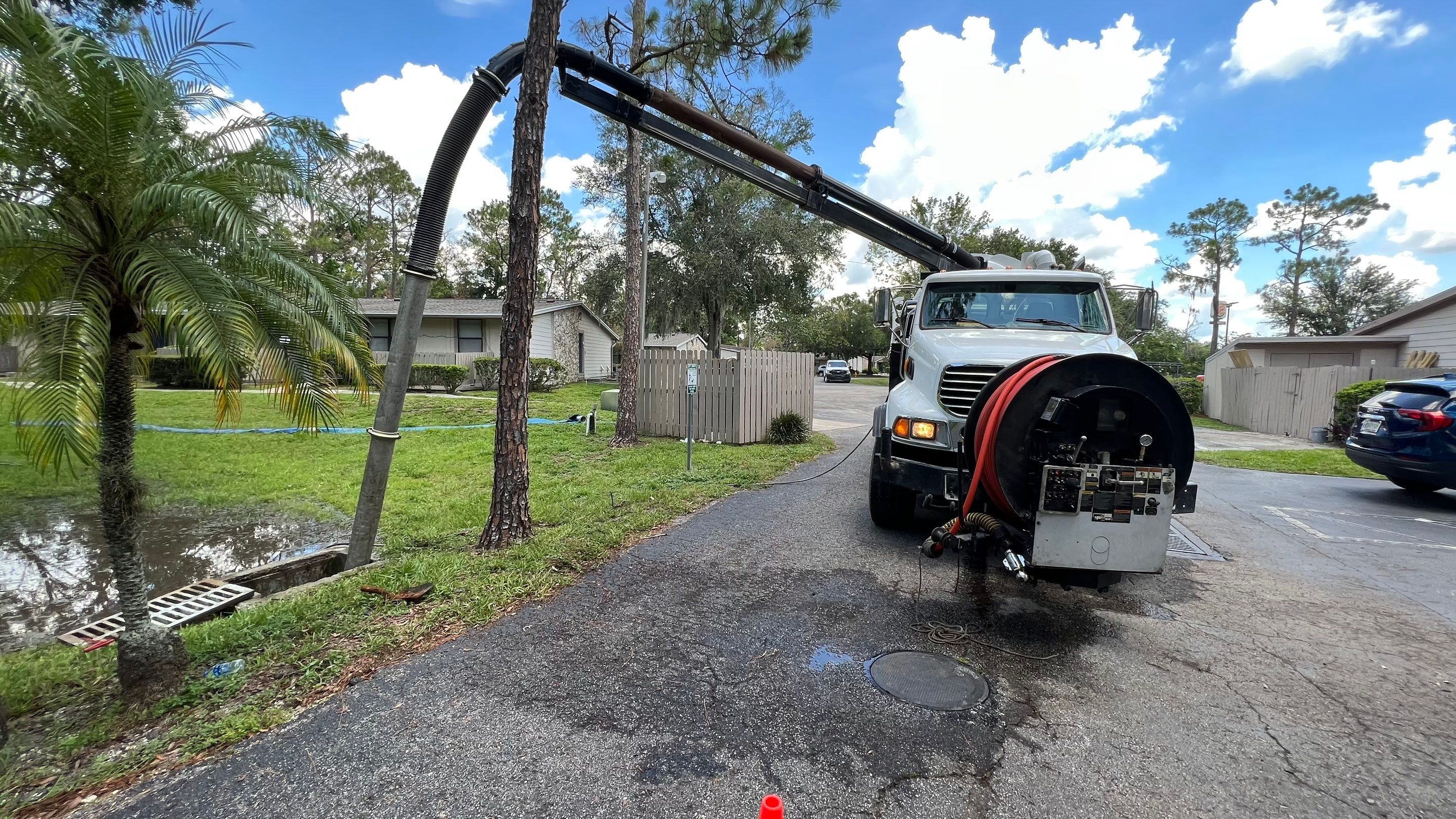 Apartment Complex Storm Water System Cleaning and Maintenance by APS Power & Water