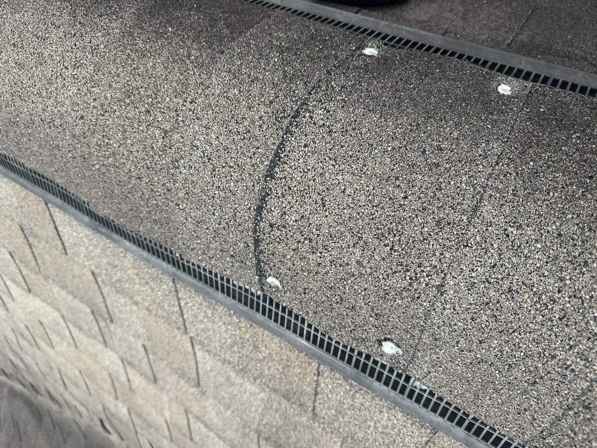 Hail Damage using Owen's Corning Duration (Lifetime) Shingles by Roof Repair Company