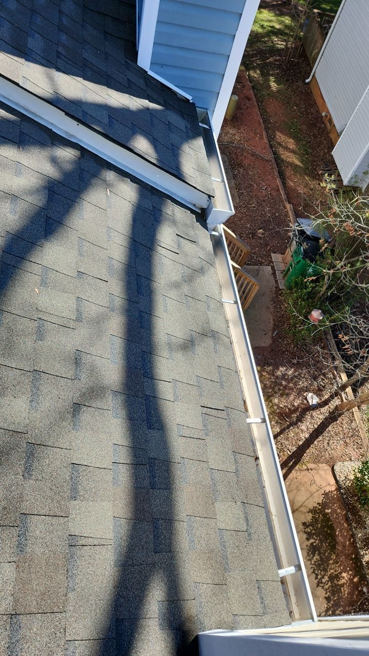 Gutter Cleaning using water by G&H Home Tech Pros LLC