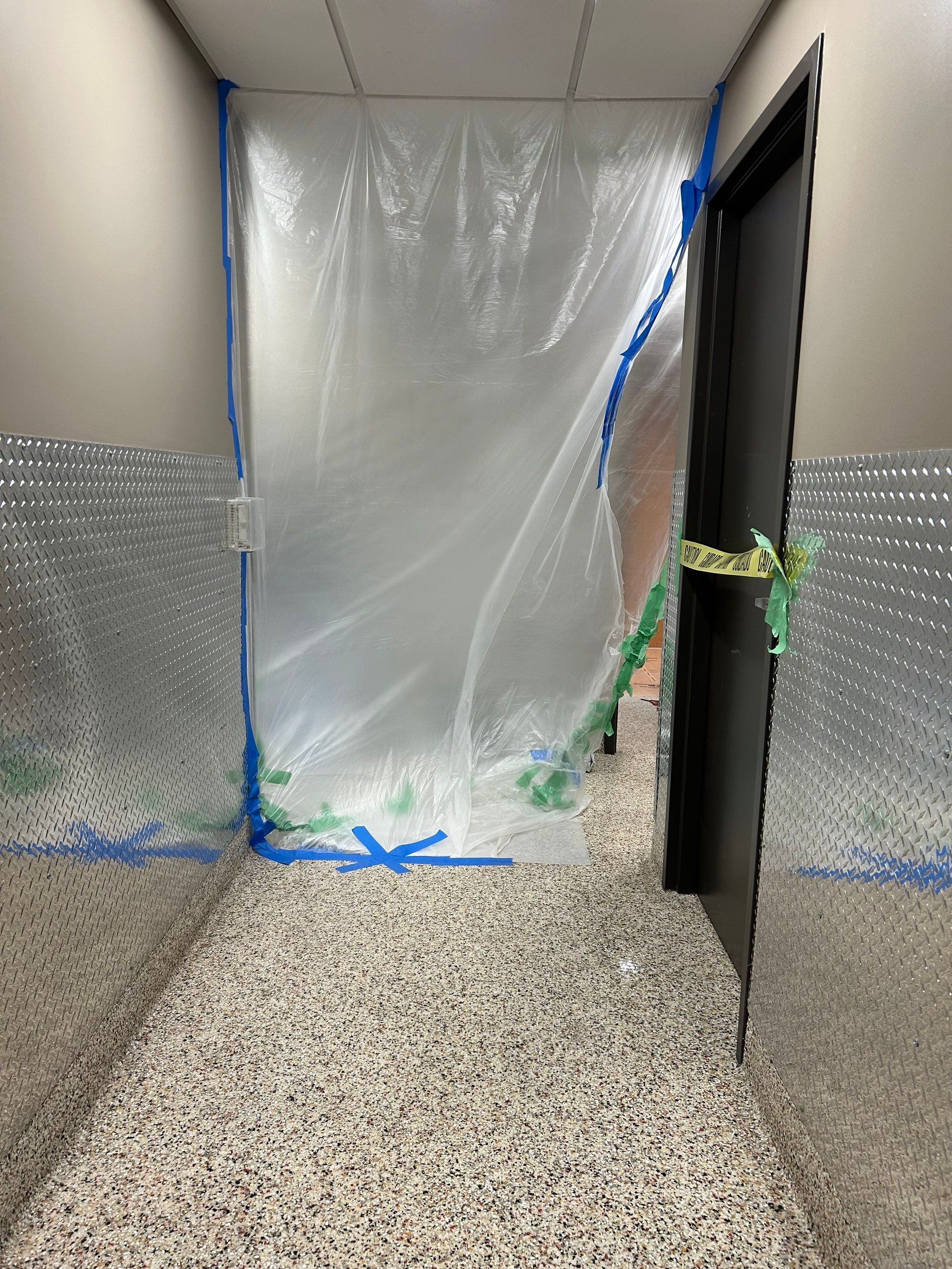 Trucking company showers by Footprints Floors of Nashville