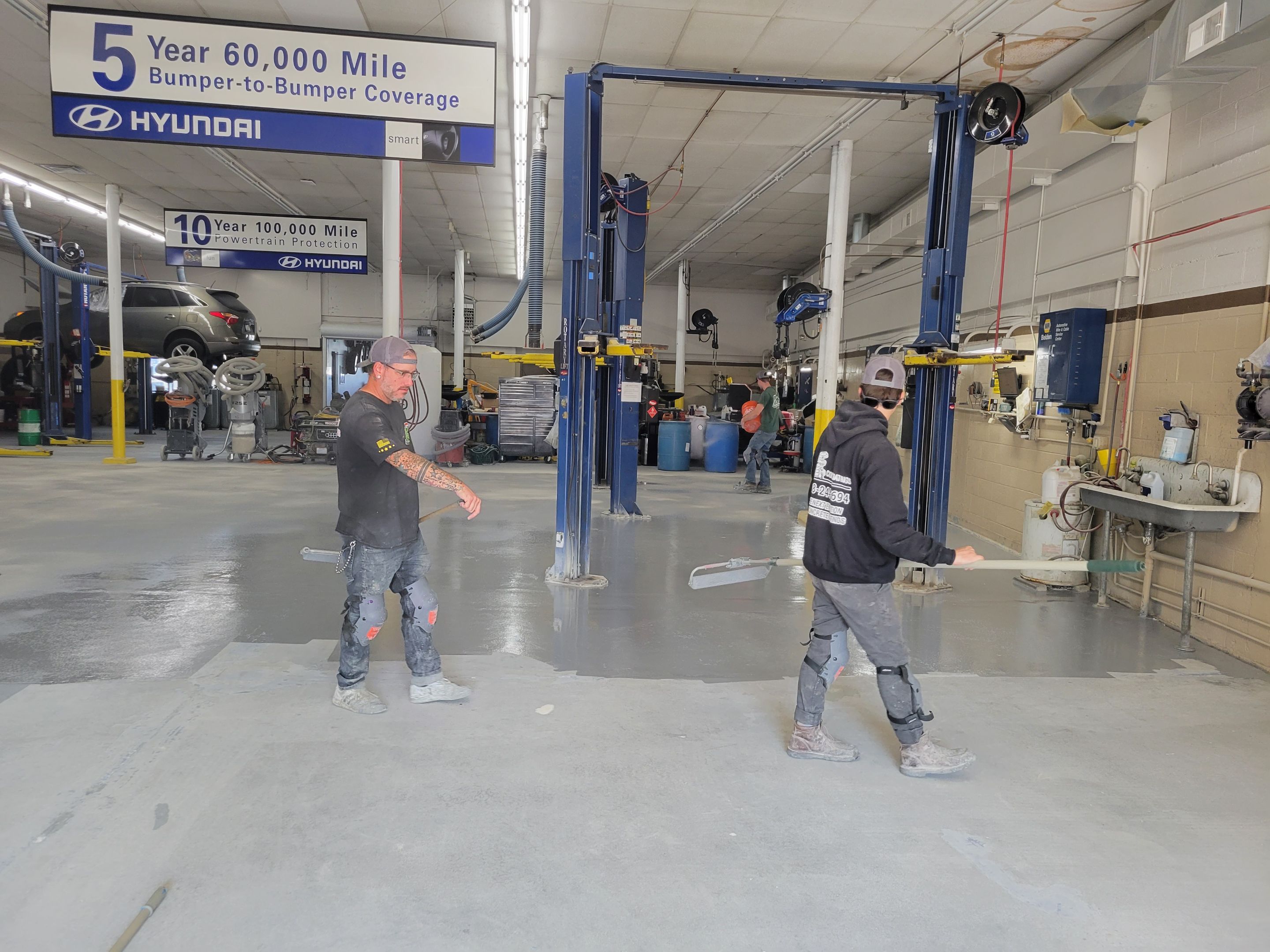 Commercial Floor Transformation using Penntek Shop Floor System by Croc Coatings, LLC